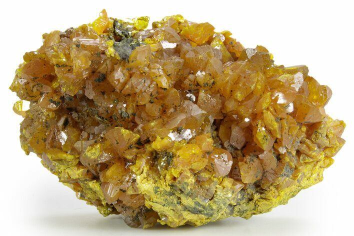 Striking Red-Orange Orpiment Crystal Cluster - Nevada #362133